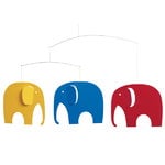 Flensted Mobiles Elephant Party mobile, multicolour