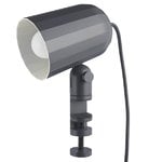 HAY Noc Clamp clip lamp, dark grey