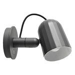 HAY Noc Wall Button wall lamp, dark grey