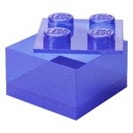 Room Copenhagen Lego Storage Brick 4 Top Lid, glitter violet, product image