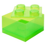 Room Copenhagen Lego Storage Brick 4 Top Lid, translucent light green, product image