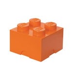 Room Copenhagen Contenitore Lego Storage Brick 4, arancione