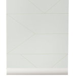 Ferm Living Lines wallpaper, off white