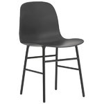 Normann Copenhagen Form tuoli, teräsrunko, musta