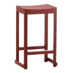 Artek Atelier bar stool, 65 cm, dark red