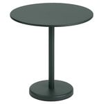 Muuto Linear Steel Cafétisch, 70 cm, Dunkelgrün