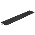 Muuto Linear Steel bench seat pad, 170 cm, patch - black