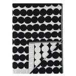 Marimekko Räsymatto bath towel, black-white
