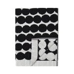 Marimekko Räsymatto hand towel, black - white