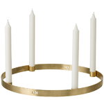 Ferm Living Circle candleholder, large, brass