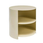 Hem Hide side table, ivory