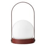 Audo Copenhagen Carrie portable table lamp, outdoor, burned red