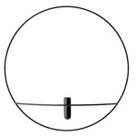 Menu POV Circle vase, L, black