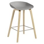 HAY About A Stool AAS32, 65 cm, soaped oak - concrete grey