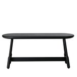 Massproductions Albert bench, black stained oak