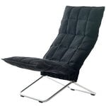 Woodnotes K chair, narrow, chrome - black