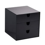 Palaset 3-drawer box, black