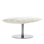 Woodnotes K ottoman, wide, base plate, white