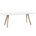 HAY CPH30 table, 200 x 90 cm, soaped oak - white laminate