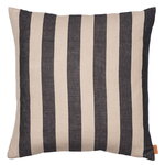 ferm LIVING Grand kudde, 50 x 50 cm, sand - svart