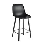 Hay Neu 12 bar stool, soft black - black oak - black
