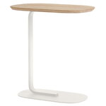 Muuto Relate sidobord 60,5 cm, massiv ek - naturvit