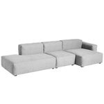 HAY Mags Soft sofa 331 cm, low arm right, Linara 443 - dark grey