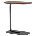 Muuto Tavolino Relate, alt. 60,5 cm, rovere affumicato - nero