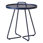 Cane-line Petite table On-the-move, bleu foncé