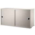 String Furniture String Schrank, 78 x 30 cm, beige