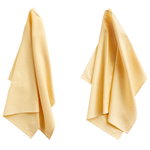 Hay Check tea towel, 2 pcs, soft yellow