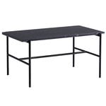 HAY Table basse Rebar, 80 x 49 cm, noir - marbre noir