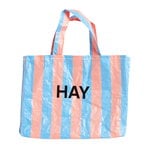 HAY Candy Stripe shopper M, blue - orange