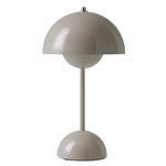 &Tradition Flowerpot VP9 portable table lamp, grey beige, USB