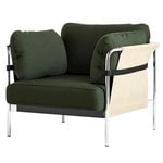 HAY Can lounge chair, Steelcut 975 - natural canvas - chrome frame