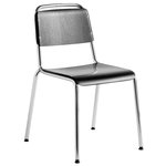 HAY Halftime chair, chrome - black stained oak, PU lacquer
