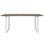 Muuto Table 70/70, 170 x 85 cm, chêne massif fumé - blanc
