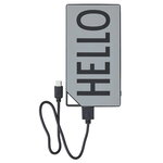 Design Letters Power bank, grey