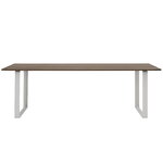 Muuto 70/70 table, 225 x 90 cm, solid smoked oak - grey