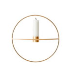Menu POV Circle candleholder, S, brass