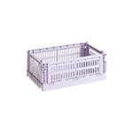 HAY Colour Crate, S, recycled plastic, lavender
