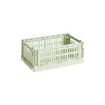 HAY Colour Crate, S, recycled plastic, mint