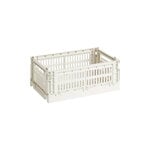 HAY Colour Crate, S, plastique recyclé, blanc cassé