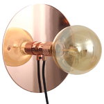 Frama E27 wall lamp, medium, copper