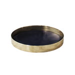 Skultuna Karui tray, ink blue leather
