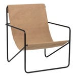 ferm LIVING Desert lounge chair, black - solid
