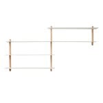 Gejst Nivo shelf B, light oak - white, view 1