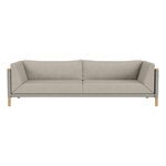 FDB Møbler L48 Moesgaard 3-seater sofa, oak - Sealife light beige - white, view 1
