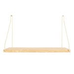 Frama D27 wall shelf, 40 cm, oak - brass