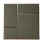 PLEASE WAIT to be SEATED Nouveau Pin board, medium, brass - grey